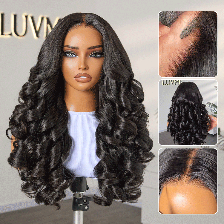 Custom | 450% Hight Density Natural Black Loose Body Wave 5*5 HD Lace Glueless 20 Inches Wig