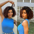 Worth I ReadytoGo Ombre Brown Fluffy Kinky Curl Glueless HD Lace Pre-cut lace Wig