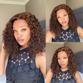 [_zeey_m]'s Special Link VolumeMAX™ 220% Density ReadytoGo Beginner Friendly Chestnut Brown / Natural Black Glueless 5x5 Closure Lace HD Lace Curly Wig