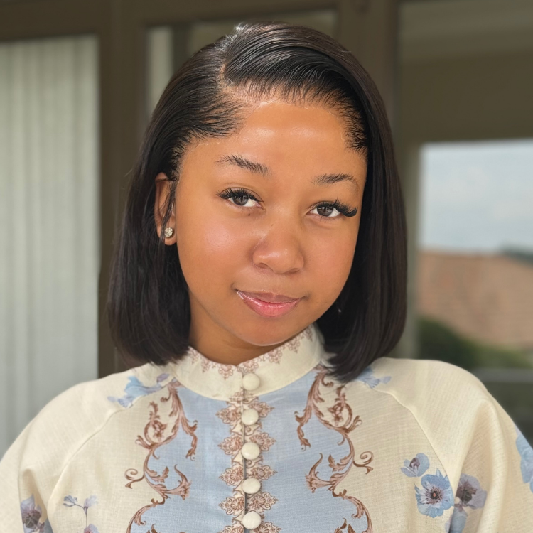 [tshia.smith]'s Special Link NatureMAX™ Pre-do Lagos Hairline Flexi Fit Invisi Drawstring Cap Silky Straight Bob 13x4 Frontal HD Lace Wig Pre-Cut Lace