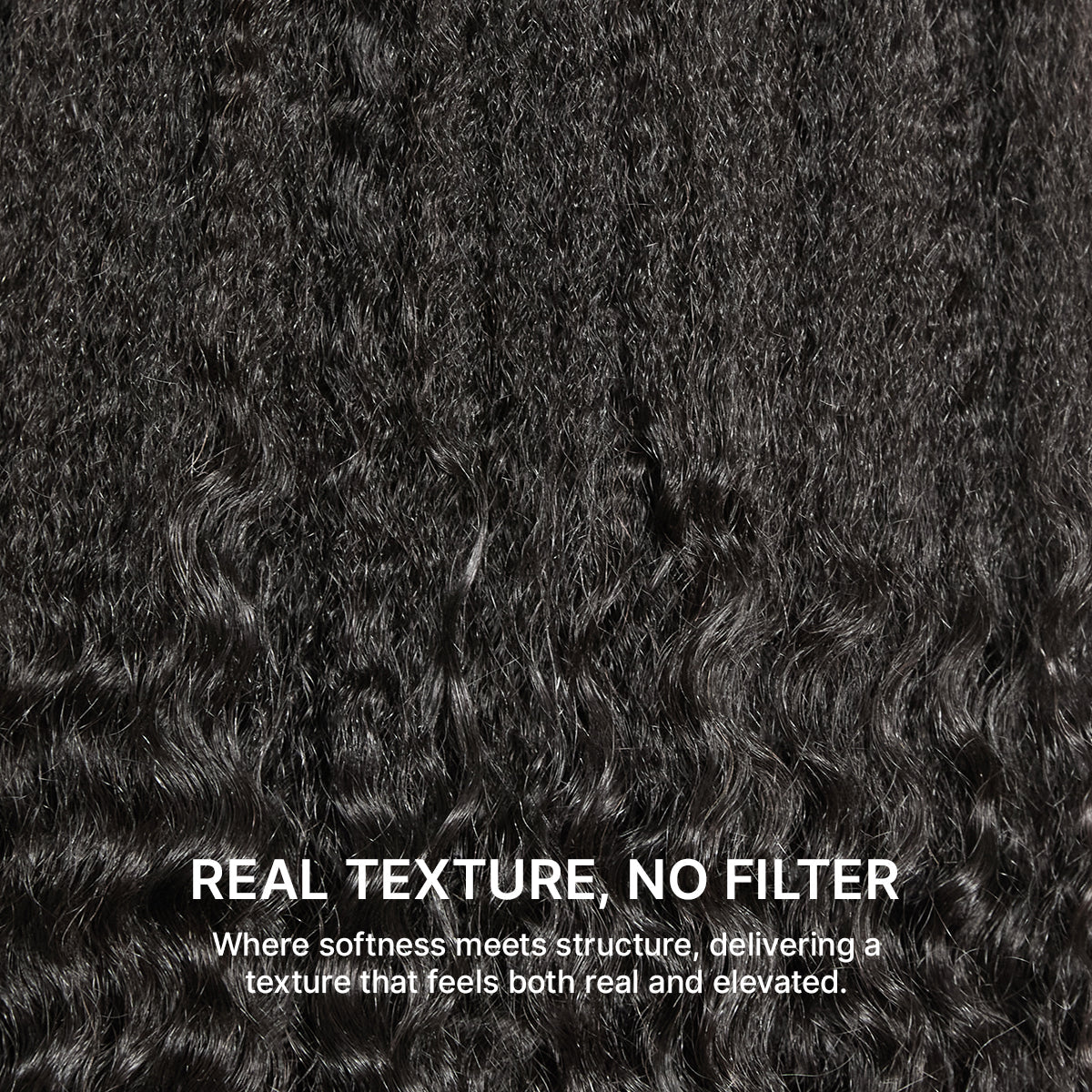 VolumeMAX™ 250% Density ReadytoGo Beginner Friendly Natural Black Glueless 5x5 Closure HD Lace 20 inches Kinky Straight to Curly Wig