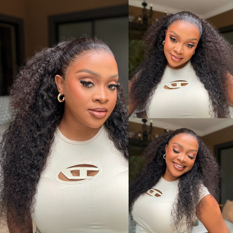 [xolatotomusic]'s Special Link MyOwn-Fit™ 360 HD Lace Free Parting Water Wave Wig Flexi-Fit Invisi Drawstring Cap & Pre-Cut Lace