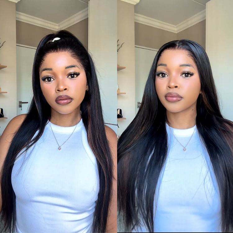 [officialtsatsii_]'s Special Link Pre-do Lagos Hairline Flexi Fit Invisi Drawstring Cap Copper Ombre Highlights Silky Straight Glueless 13x4 Frontal HD Lace Wig Pre-Cut Lace