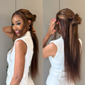 [matapamaila]'s Special Link PreMax Wigs - Flexi-Fit Silky Straight Invisi Drawstring Cap Honey Blonde Highlight Glueless 13x4 Frontal Lace Human Hair Wig Pre-Cut Lace