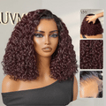 VolumeMAX™ 200% Density ReadytoGo Beginner Friendly Burgundy Glueless 5x5 Closure Lace HD Lace 14 inches Curly Wig