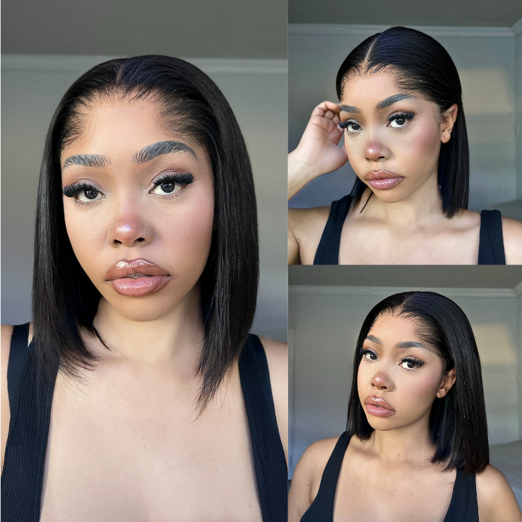 [andi_semhle]'s Special Link Pre-do Lagos Hairline Flexi Fit Invisi Drawstring Cap Silky Straight Bob 13x4 Frontal HD Lace Wig Pre-Cut Lace