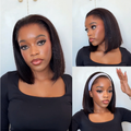 [palesakobelii]'s Special Link Pre-do Lagos Hairline Flexi Fit Invisi Drawstring Cap Silky Straight Bob 13x4 Frontal HD Lace Wig Pre-Cut Lace