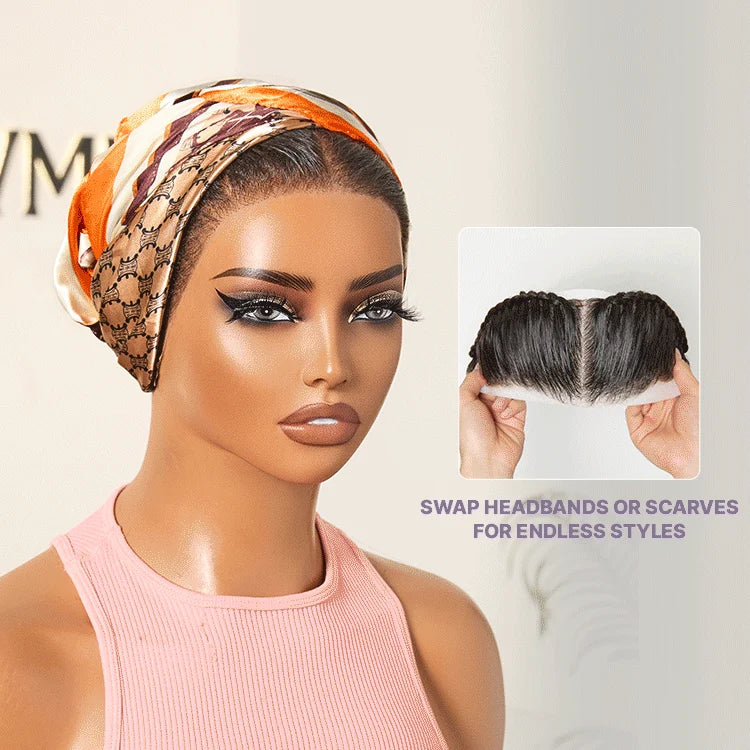 1pc Boho Braids Straight 13x4 Frontal Lace Closure Pre-Cut Lace