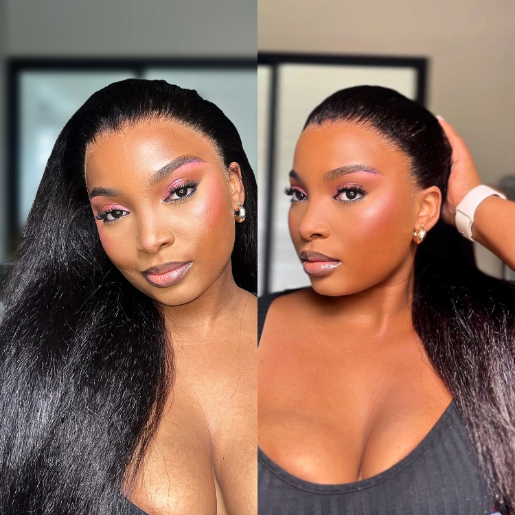 [sbusiephoswa]'s Special Link MyOwn-Fit™ 360 HD Lace Kinky Straight Wig Flexi-Fit Invisi Drawstring Cap & Pre-Cut Lace