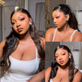 [me.laaaani]'s Special Link Pre-do Lagos Hairline Flexi Fit Invisi Drawstring Cap Copper Ombre Highlights Silky Straight Glueless 13x4 Frontal HD Lace Wig Pre-Cut Lace