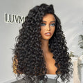 Worth | Regular Lace Natural Black Deep Curl 13x5 Frontal Lace Wig Free Part Pre-cut Lace