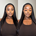 [nottsndelu]'s Special Link Pre-do Lagos Hairline Flexi Fit Invisi Drawstring Cap Copper Ombre Highlights Silky Straight Glueless 13x4 Frontal HD Lace Wig Pre-Cut Lace