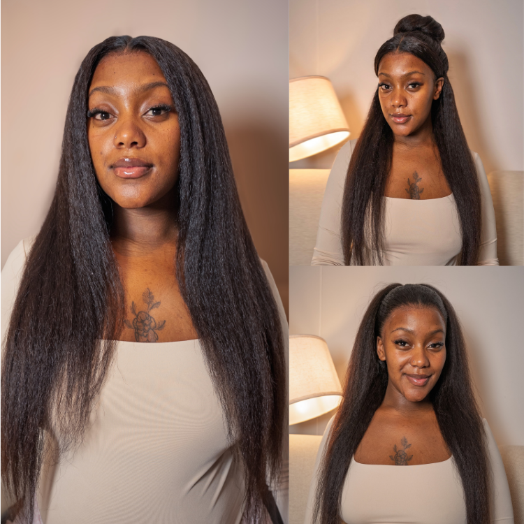 [judy_logan01]'s Special Link MyOwn-Fit™ 360 HD Lace Kinky Straight Wig Flexi-Fit Invisi Drawstring Cap & Pre-Cut Lace
