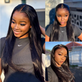 [usindi.swa]'s Special Link Pre-do Lagos Hairline Flexi Fit Invisi Drawstring Cap Natural Black & Copper Ombre Highlights Silky Straight Glueless 13x4 Frontal HD Lace Wig Pre-Cut Lace