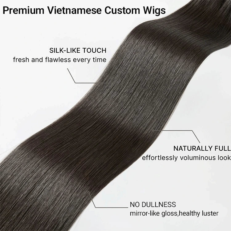 [bella_nkambule]'s Special Link Vietnamese Hair Super Double Drawn Silky Straight Bob Wig Flexi-Fit Drawstring Cap 5x5 Closure Lace