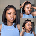[kea.senna]'s Special Link Pre-do Lagos Hairline Flexi Fit Invisi Drawstring Cap Silky Straight Bob 13x4 Frontal HD Lace Wig Pre-Cut Lace