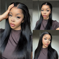 [andi_semhle]'s Special Link Pre-do Lagos Hairline Flexi Fit Invisi Drawstring Cap Natural Black & Copper Ombre Highlights Silky Straight Glueless 13x4 Frontal HD Lace Wig Pre-Cut Lace