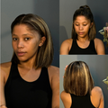 [thembi_cannes]'s Special Link Pre-do Lagos Hairline Flexi Fit Invisi Drawstring Cap 200% Density Blonde Highlight Silky Straight Bob Glueless 13x4 Frontal HD Lace Wig Pre-Cut Lace