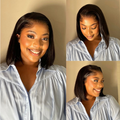 [mrs_mqela]'s Special Link Pre-do Lagos Hairline Flexi Fit Invisi Drawstring Cap Silky Straight Bob 13x4 Frontal HD Lace Wig Pre-Cut Lace