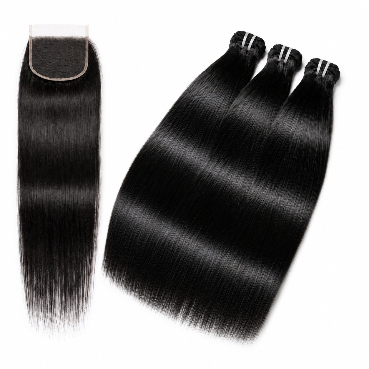 Custom | Vietnamese Hair Silky Straight 3 Bundles with 5x5 Lace Closure Hair