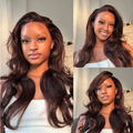 [danaxmarcelle]'s Special Link PreMax Wigs - Flexi-Fit Silky Straight Invisi Drawstring Cap Chestnut Brown Glueless 13x4 Frontal Lace Human Hair Wig Pre-Cut Lace