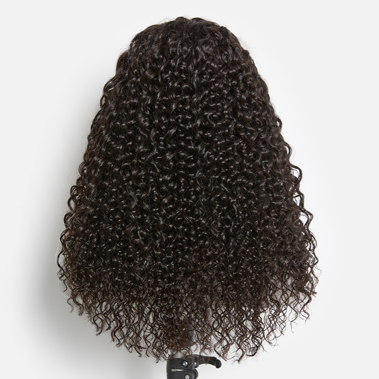 Boho Fulani Braids Water Wave 13x4 Frontal Lace Wig 24 Inches Pre-cut Lace Human Hair