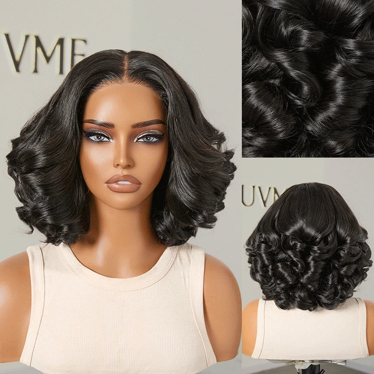 Custom | 300% High Density Body Wave 4x4 Closure Lace Glueless 10 Inches Short Wig