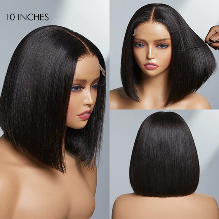 Worth | Glueless 4x4 Closure Undetectable HD Lace Bob Wig 100% Human Hair