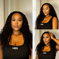 [sphesihle.mchunu]'s Special Link PreMax Wigs | Flexi-Fit Invisi Drawstring Cap 360 Lace HD Lace Natural Black & Brown Highlights Water Wave Wig Pre-Cut Lace