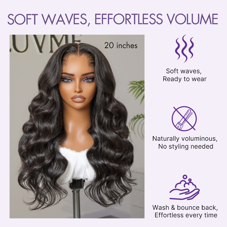 Custom | Pre-do Lagos Hairline 250% Density Loose Body Wave 13x4 Frontal Lace Glueless 20 Inches Long Wig