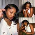 [adonistuku]'s Special Link Pre-do Lagos Hairline Flexi Fit Invisi Drawstring Cap Silky Straight Bob 13x4 Frontal HD Lace Wig Pre-Cut Lace