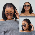 [q.ueen.eth]'s Special Link VolumeMAX™ 200% Density Boho Braids Silky Straight Bob Glueless 13x4 Frontal HD Lace Wig Pre-Cut Lace