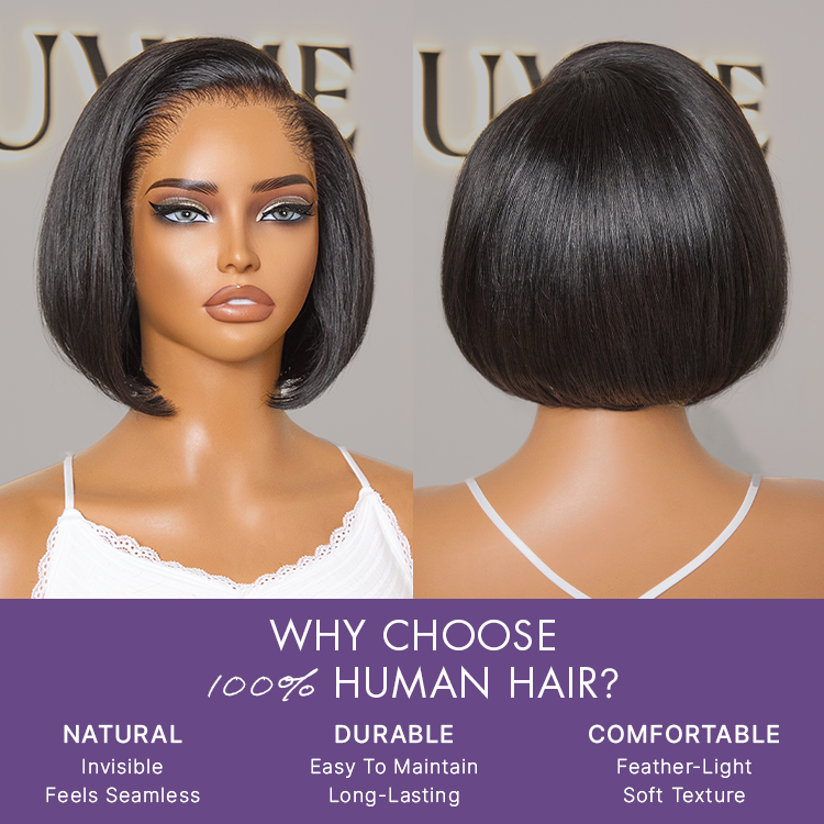 [zinenyawo.__]'s Special Link Pre-do Lagos Hairline Flexi Fit Invisi Drawstring Cap 180% Density Natural Black Pixie Cut Bob Glueless 13x4 Frontal HD Lace Wig 08 Inches