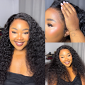[third_one]'s Special Link PreMax Wigs | Flexi-Fit Invisi Drawstring Cap 360 Lace HD Lace Natural Black & Brown Highlights Water Wave Wig Pre-Cut Lace