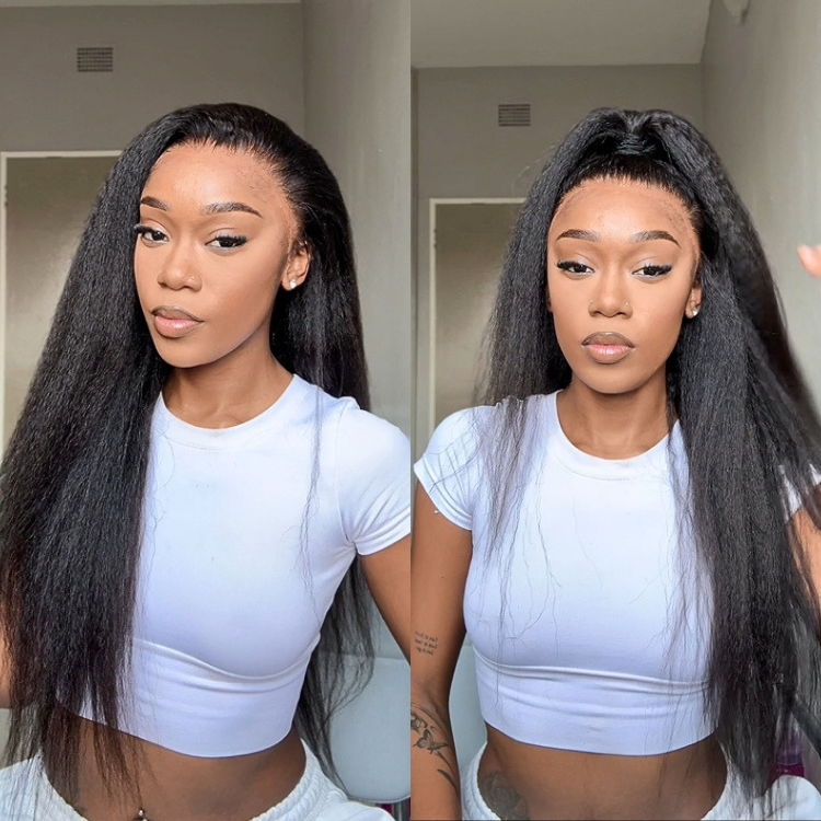 [pretty.lonerr]'s Special Link MyOwn-Fit™ 360 HD Lace Kinky Straight Wig Flexi-Fit Invisi Drawstring Cap & Pre-Cut Lace