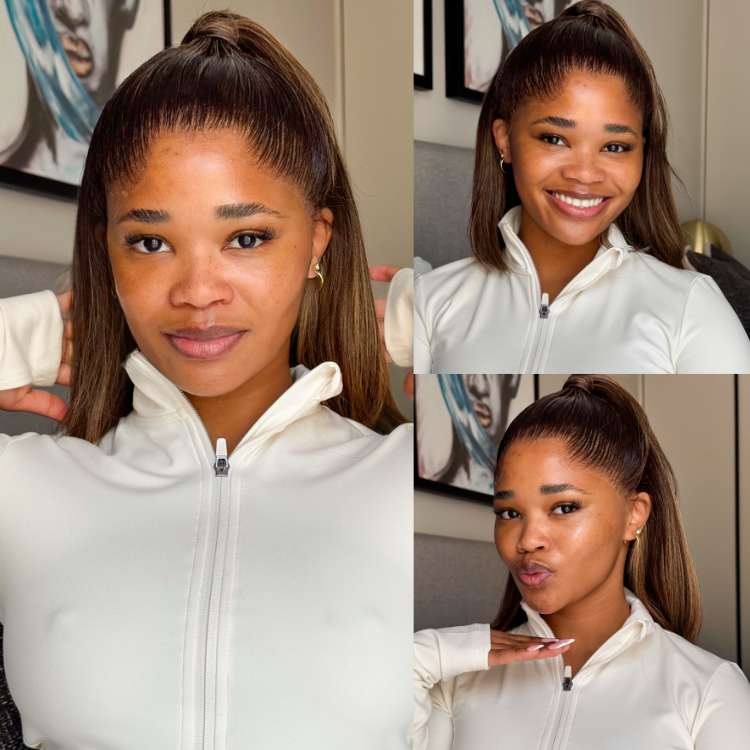 [relowh]'s Special Link Pre-do Lagos Hairline Flexi Fit Invisi Drawstring Cap 200% Density Blonde Highlight & Natural Black Silky Straight Bob Glueless 13x4 Frontal HD Lace Wig Pre-Cut Lace