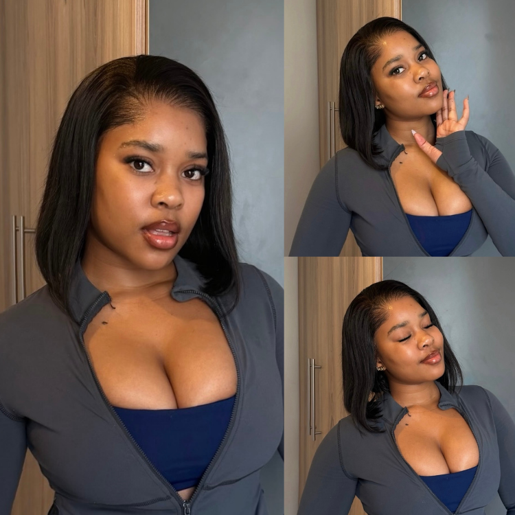 [lelo_ndabezitha]'s Special Link Pre-do Lagos Hairline Flexi Fit Invisi Drawstring Cap Silky Straight Bob 13x4 Frontal HD Lace Wig Pre-Cut Lace