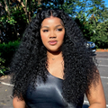 [nanah_ndlovu]'s Special Link VolumeMAX™ 180% / 220% Density Water Wave Glueless Flexi-Fit Drawstring 13x4 Frontal Lace Fluffy Curly Wig Pre-Cut Lace