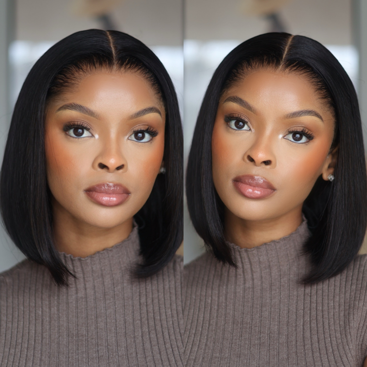 [lebo_mmk]'s Special Link Pre-do Lagos Hairline Flexi Fit Invisi Drawstring Cap Silky Straight Bob 13x4 Frontal HD Lace Wig Pre-Cut Lace