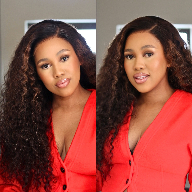 [deograciousdube]'s Special Link SouthKiss All-Day Comfort™ Wig PartingMax Brown Highlights Funmi Curly 7x6 Closure HD Lace Glueless Wig Pre Cut Lace