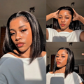 [thando.wolf]'s Special Link Pre-do Lagos Hairline Flexi Fit Invisi Drawstring Cap Silky Straight Bob 13x4 Frontal HD Lace Wig Pre-Cut Lace