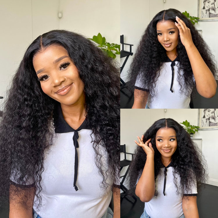 [noxx_zondi]'s Special Link VolumeMAX™ 180% / 220% Density Water Wave Glueless Flexi-Fit Drawstring 13x4 Frontal Lace Fluffy Curly Wig Pre-Cut Lace