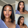 [akualubelo]'s Special Link NatureMAX™ Silky Blunt Cut Bob Glueless Ear-to-ear 13x4 HD Lace Front Wig Pre-Cut Lace Flexi-Fit Drawstring Cap