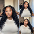 [mandy.hagan_]'s Special Link VolumeMAX™ 180% / 220% Density Water Wave Glueless Flexi-Fit Drawstring 13x4 Frontal Lace Fluffy Curly Wig Pre-Cut Lace
