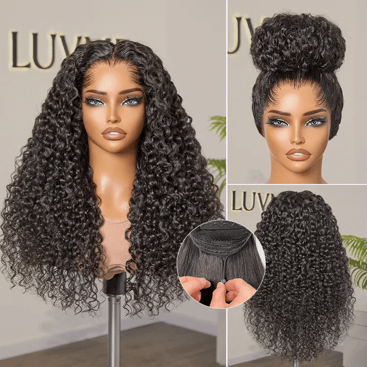 [tshego_chale]'s Special Link Pre-do Lagos Hairline Flexi Fit Invisi Drawstring Cap 200% Density New Fummi Curly Glueless 13x4 Frontal Lace Wig Pre-Cut Lace