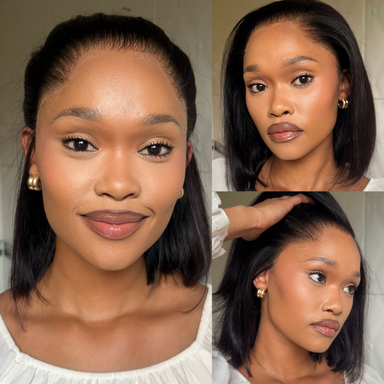 [rowagoeda]'s Special Link Pre-do Lagos Hairline Flexi Fit Invisi Drawstring Cap Silky Straight Bob 13x4 Frontal HD Lace Wig Pre-Cut Lace