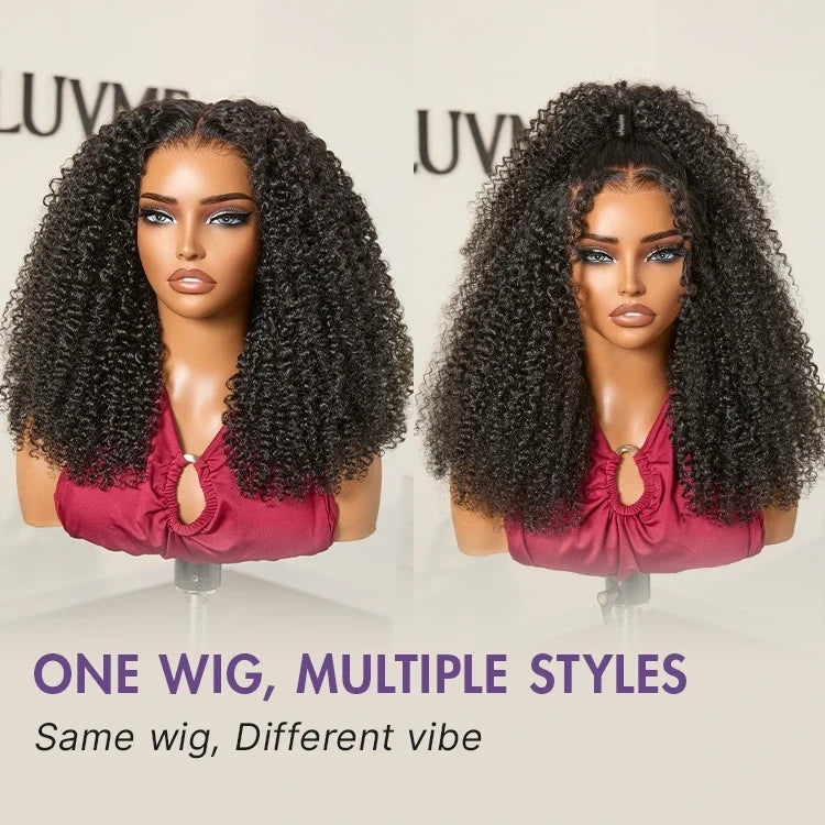 [_lerato24]'s Special Link VolumeMAX™ 250% Density Flexi Fit Invisi Drawstring Cap Glueless 13X4 Frontal Lace HD Lace Kinky Curly Wig