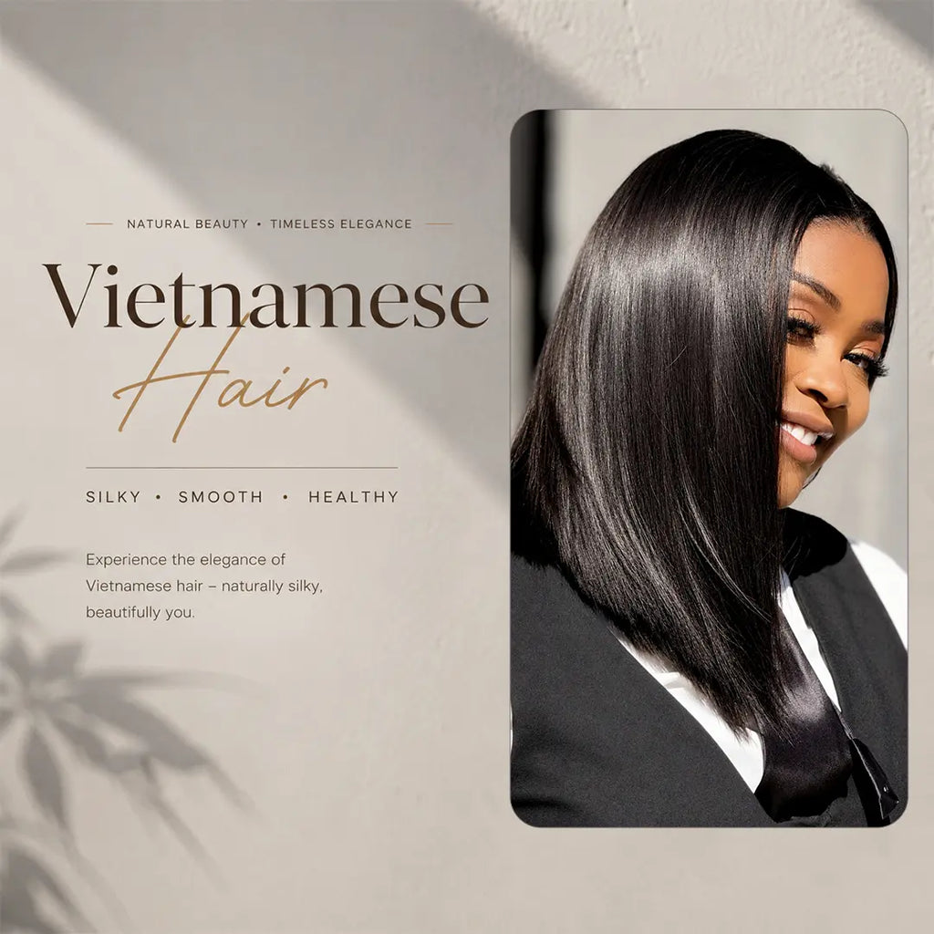 Vietnamese Hair Super Double Drawn Silky Straight Bob Wig Flexi-Fit Drawstring Cap 5x5 Closure Lace