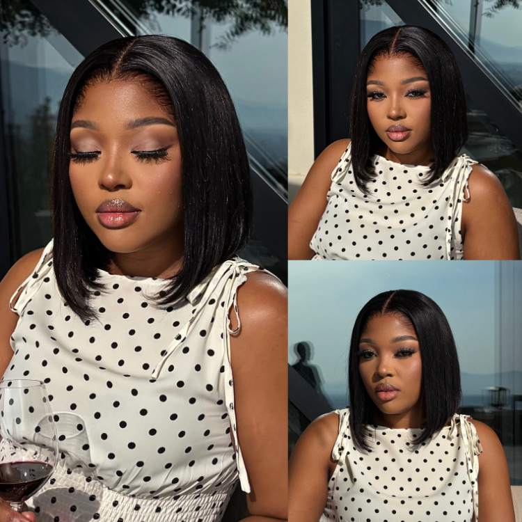 [keabetswe_masuku]'s Special Link Pre-do Lagos Hairline Flexi Fit Invisi Drawstring Cap Silky Straight Bob 13x4 Frontal HD Lace Wig Pre-Cut Lace