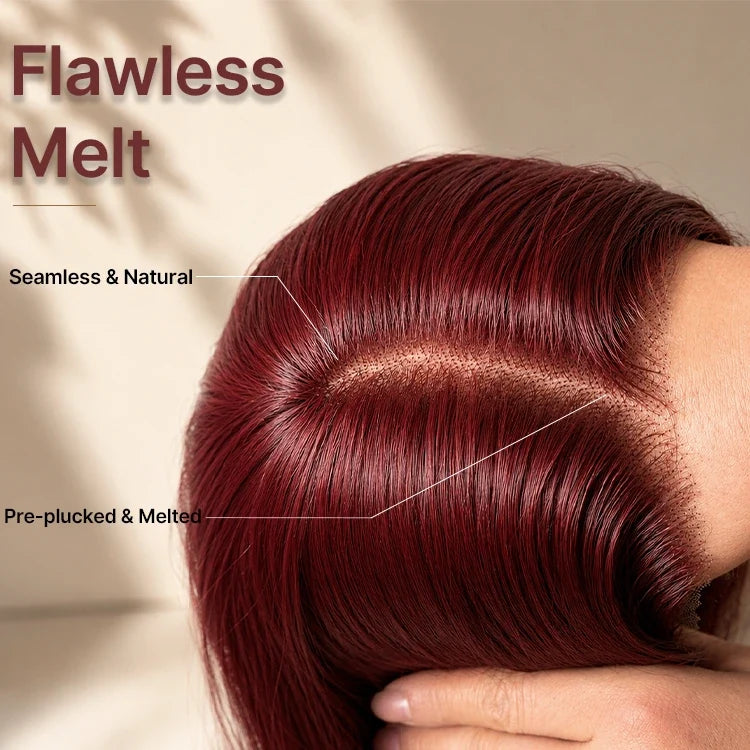 [zezethu_mniki]'s Special Link PreMax Wigs - Ready to Go 180% Density Burgundy Glueless Minimalist HD Lace Short Bob Wig Pre-Cut Lace
